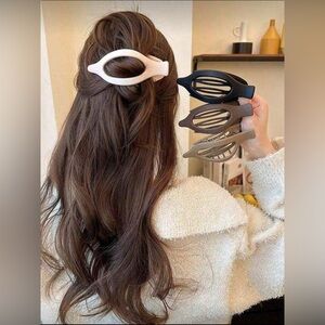 1pc Beige Extra Large 12cm/4.72in Hair Clips